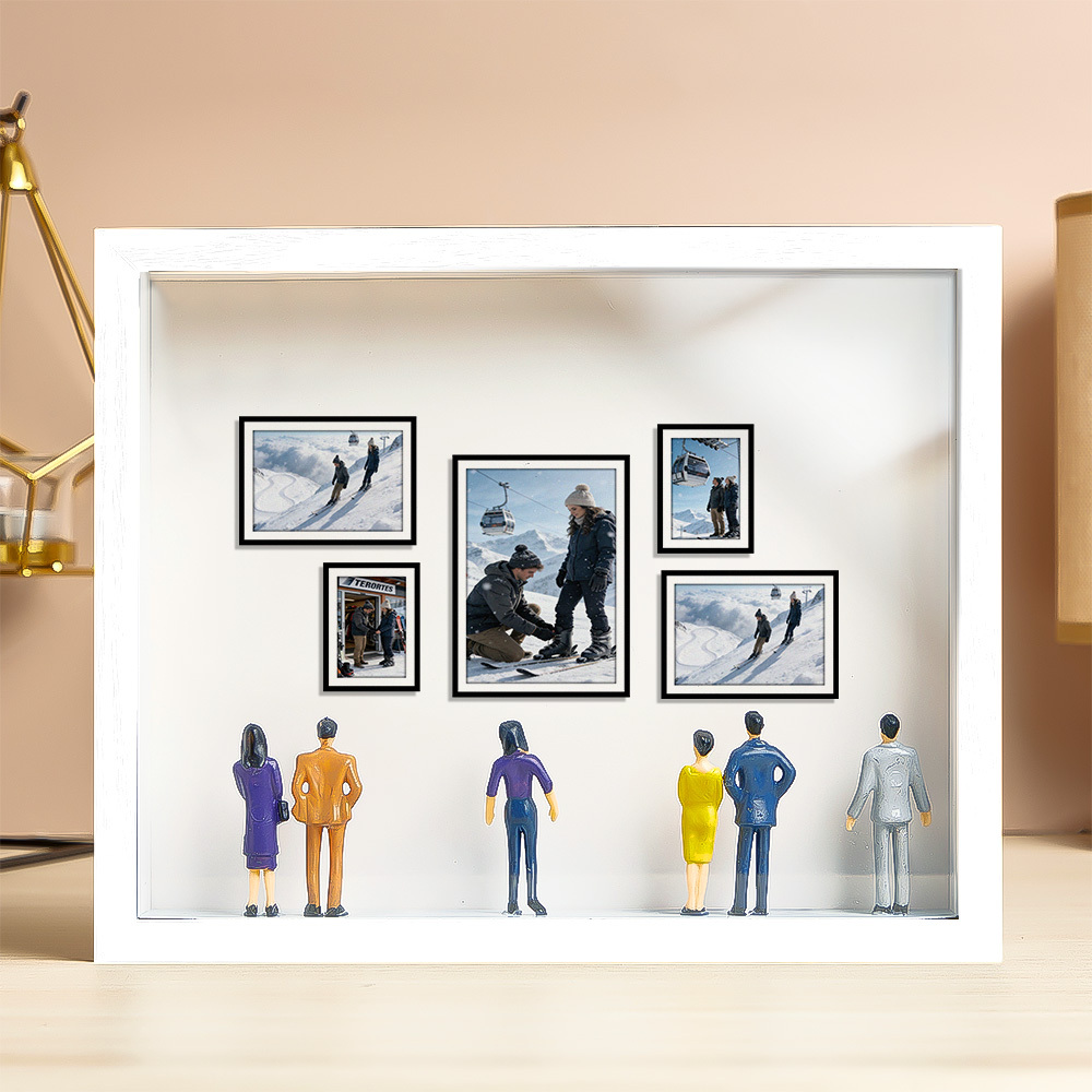 Custom Photo Mini Art Gallery Frame Personalized Museum of Us Frame Unique and Meaningful Gift for Her or Him - Photowatch
