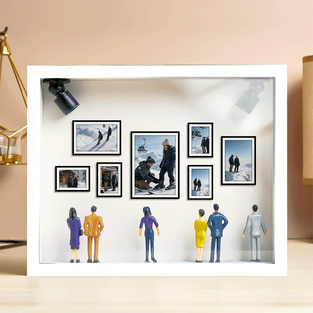 Custom Photo Mini Art Gallery Frame Personalized Museum of Us Frame Unique and Meaningful Gift for Her or Him - Photowatch