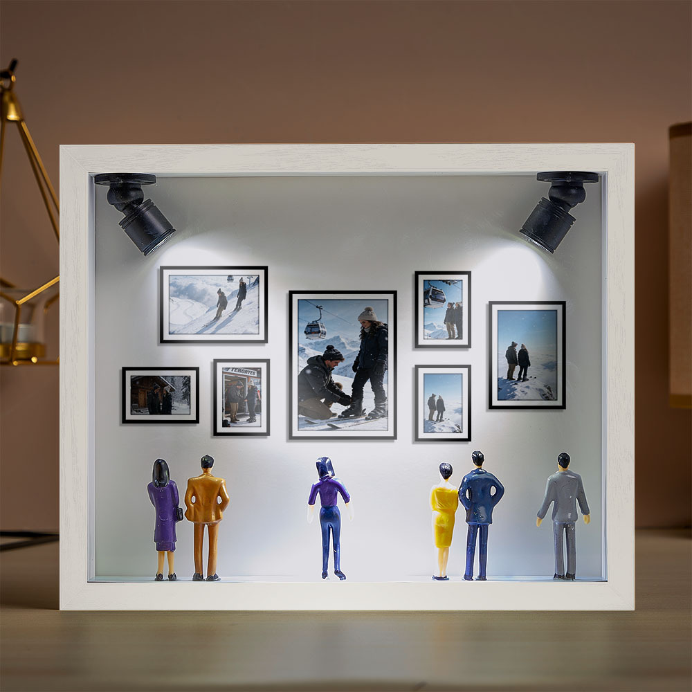 Custom Photo Mini Art Gallery Frame Personalized Museum of Us Frame Unique and Meaningful Gift for Her or Him - Photowatch