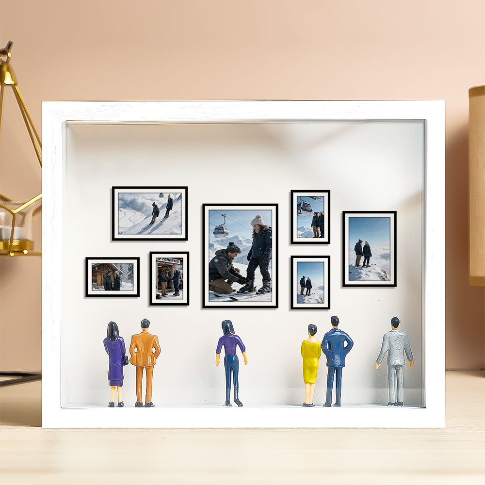 Custom Photo Mini Art Gallery Frame Personalized Museum of Us Frame Unique and Meaningful Gift for Her or Him - Photowatch