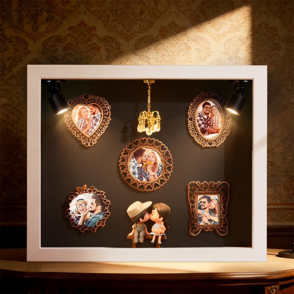 Museum of Us Frame Personalized Photo Couples Gift Cute Miniature Museum Gifts Valentine's Day Gift - Photowatch