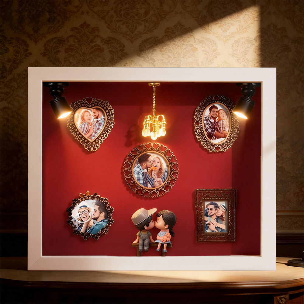 Museum of Us Frame Personalized Photo Couples Gift Cute Miniature Museum Gifts Valentine's Day Gift - Photowatch