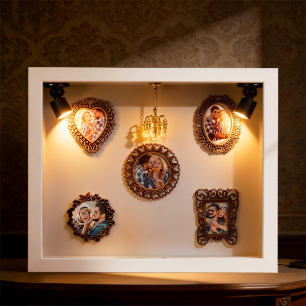 Museum of Us Frame Personalized Photo Couples Gift Cute Miniature Museum Gifts Valentine's Day Gift - Photowatch