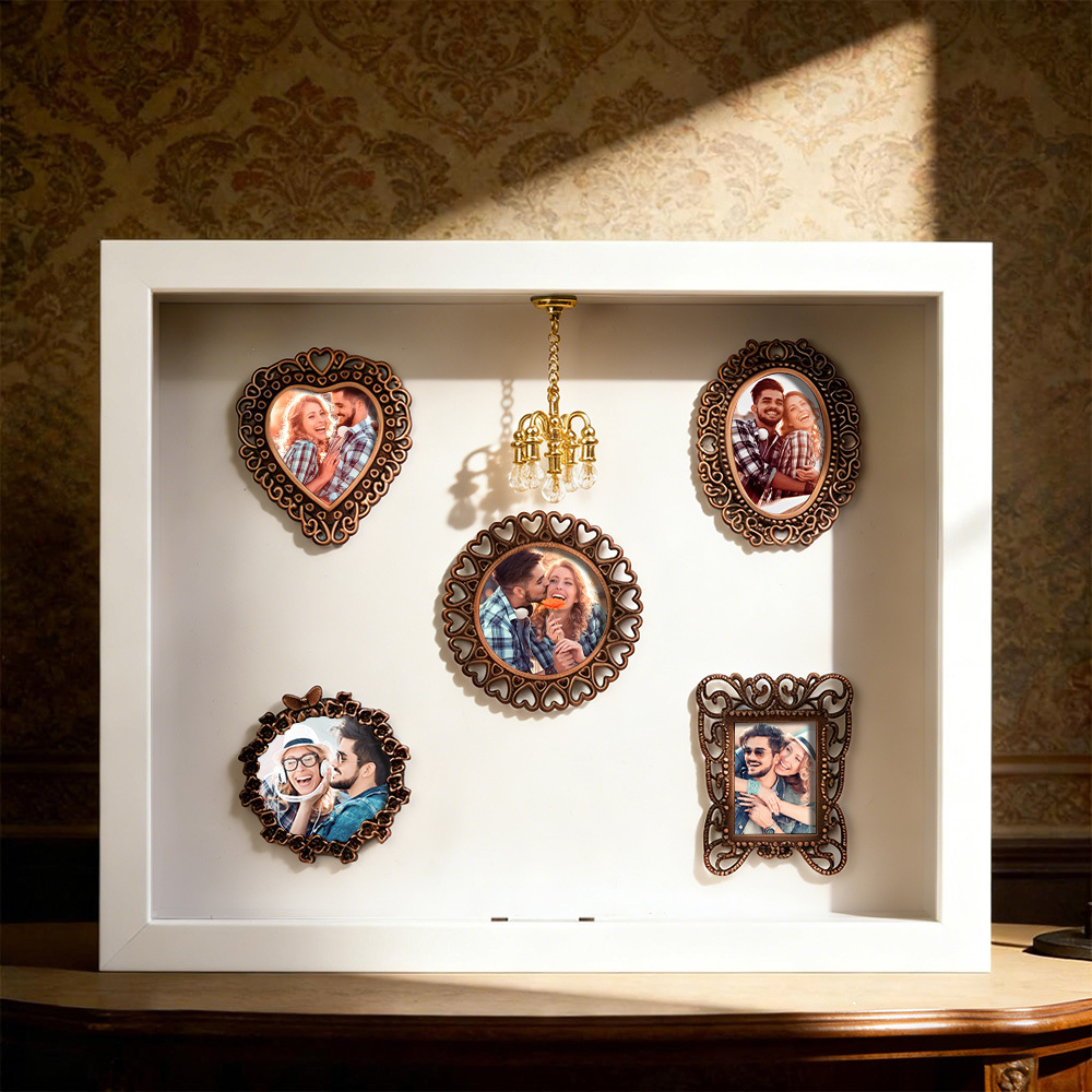 Museum of Us Frame Personalized Photo Couples Gift Cute Miniature Museum Gifts Valentine's Day Gift - Photowatch