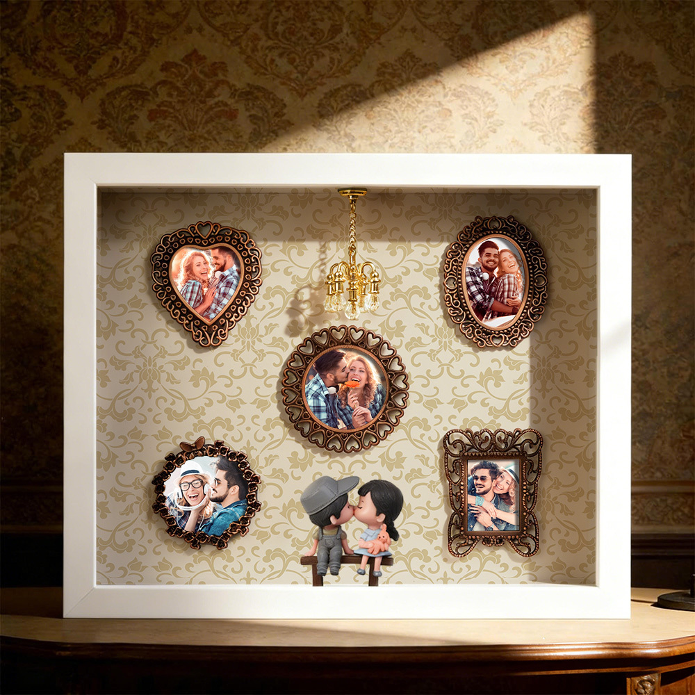 Museum of Us Frame Personalized Photo Couples Gift Cute Miniature Museum Gifts Valentine's Day Gift - Photowatch