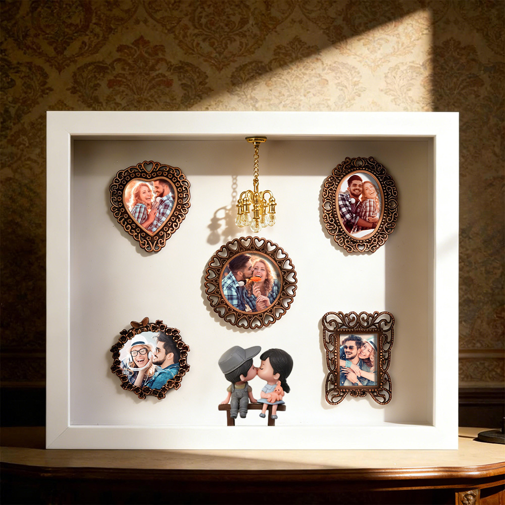 Museum of Us Frame Personalized Photo Couples Gift Cute Miniature Museum Gifts Valentine's Day Gift - Photowatch