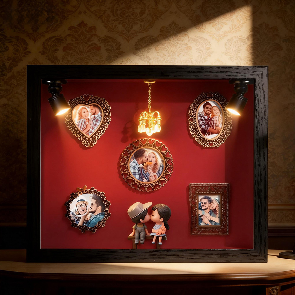 Museum of Us Frame Personalized Photo Couples Gift Cute Miniature Museum Gifts Valentine's Day Gift - Photowatch