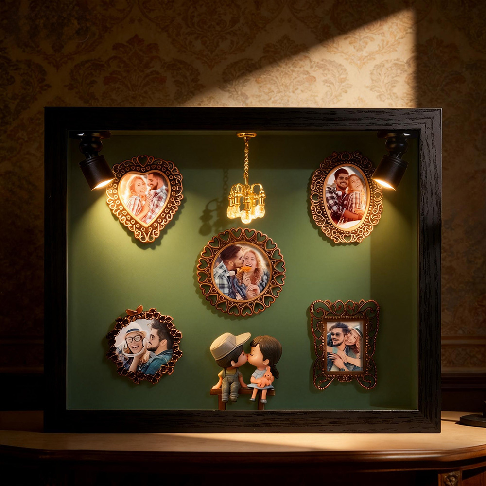 Museum of Us Frame Personalized Photo Couples Gift Cute Miniature Museum Gifts Valentine's Day Gift - Photowatch