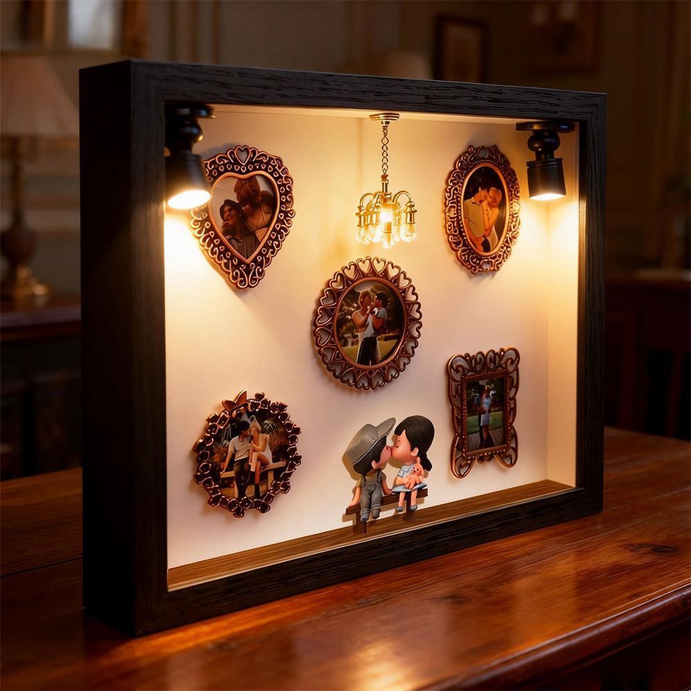 Museum of Us Frame Personalized Photo Couples Gift Cute Miniature Museum Gifts Valentine's Day Gift - Photowatch