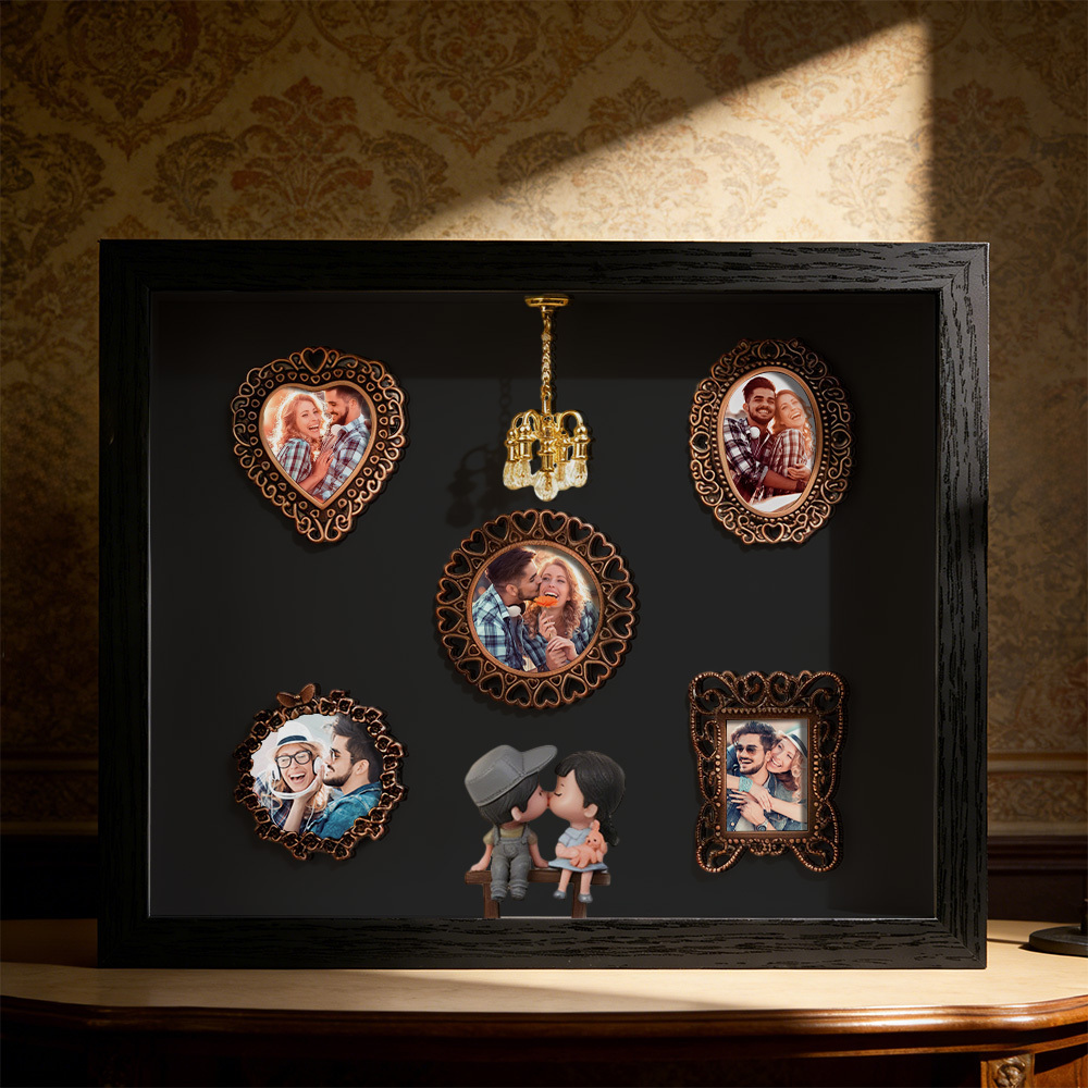 Museum of Us Frame Personalized Photo Couples Gift Cute Miniature Museum Gifts Valentine's Day Gift - Photowatch