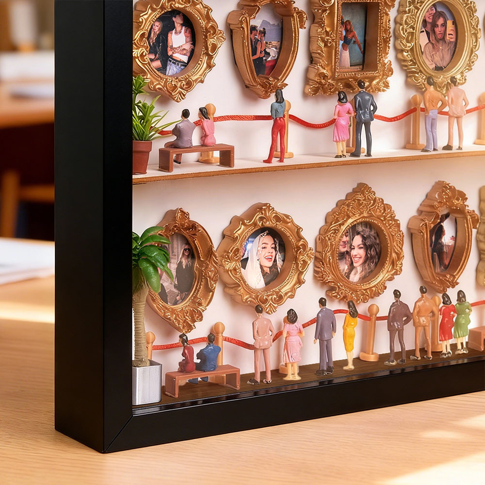 Personalized Museum of Us Frame Custom Photo Couples Gift for Her Mini Museum Gifts Best Valentine's Day Gifts - Photowatch