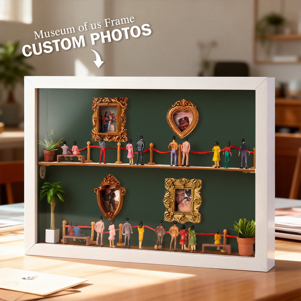 Personalized Museum of Us Frame Custom Photo Couples Gift for Her Mini Museum Gifts Best Valentine's Day Gifts - Photowatch
