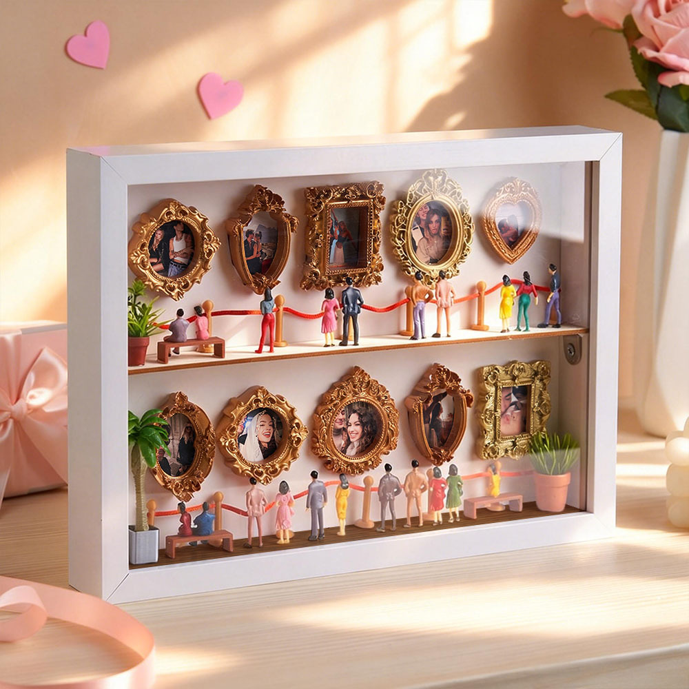 Personalized Museum of Us Frame Custom Photo Couples Gift for Her Mini Museum Gifts Best Valentine's Day Gifts - Photowatch