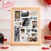 Custom Photo Matchbox Wooden Frame with Your Text Matchbook Poster Print Wall Art Anniversary Gift - Photowatch