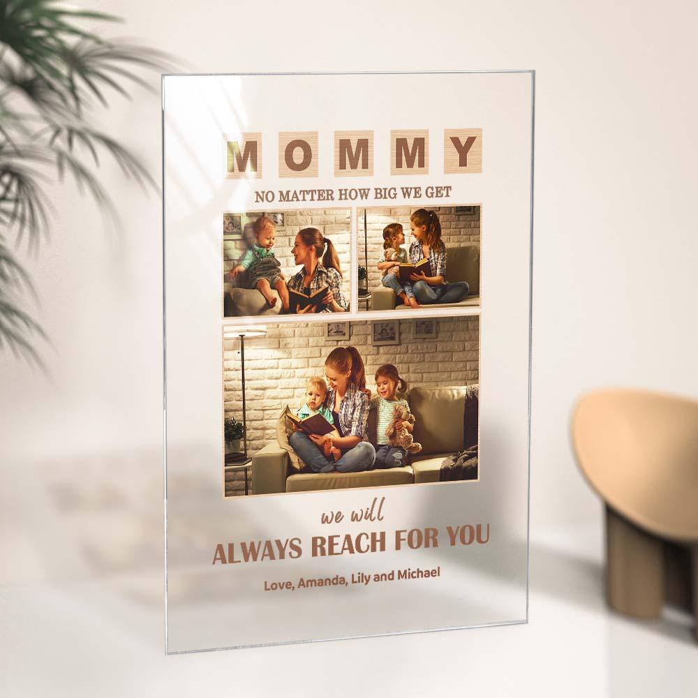 Mother's Day Gift Custom Photo Keychian/Plaque/Night Light For Mom - photowatch
