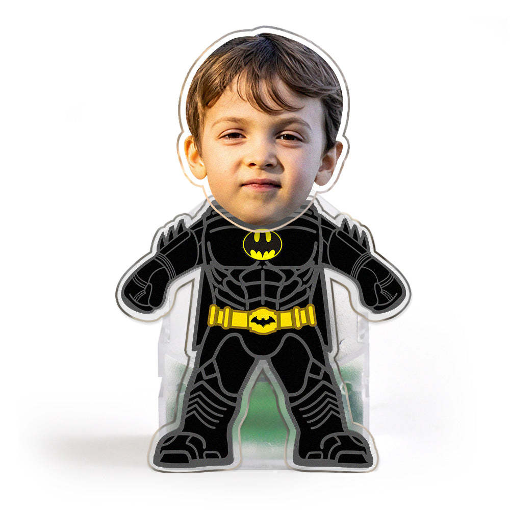Custom Face Batman Shaking Head Ornament Personalized Car Dashboard Decoration Home Desktop Ornament - Getcustomphonecase