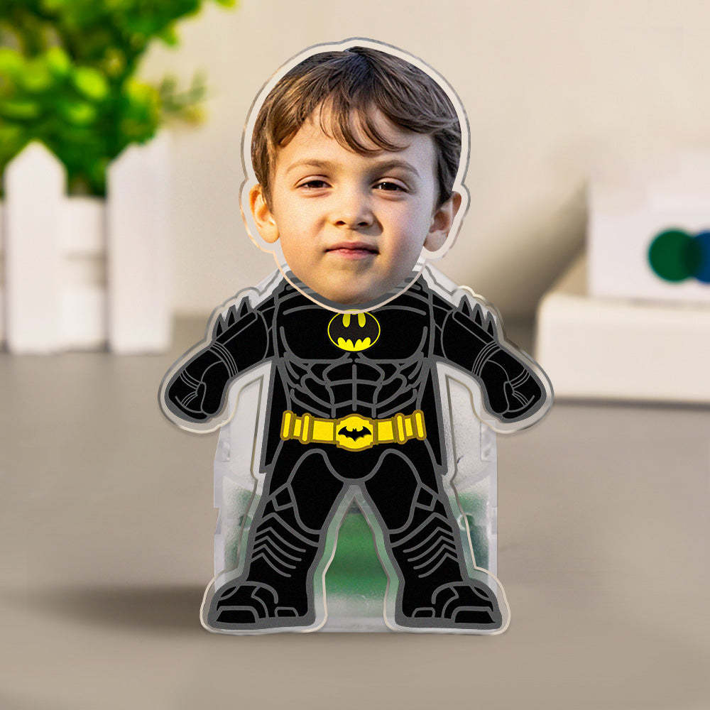 Custom Face Batman Shaking Head Ornament Personalized Car Dashboard Decoration Home Desktop Ornament - Getcustomphonecase