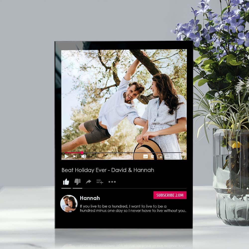 Custom Acrylic Plaque Personalized Social Photo Gift - Myphotowallet