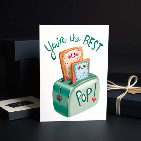 Fathers Day Card Dad Birthday Card Best Pop Card for Dad Father Birthday Card - photowatch