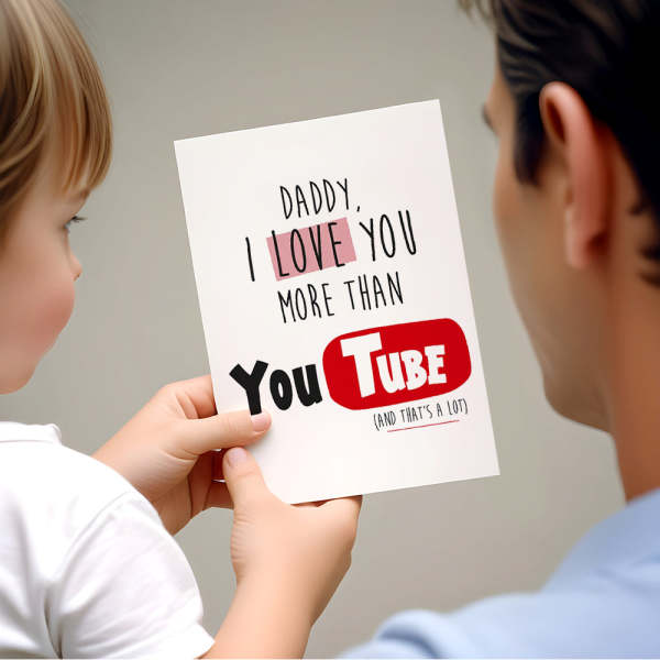 Father's Day Card Gift Card For Dad Funny Cute Card - photowatch