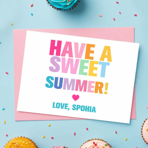Have A Sweet Summer Card Teacher Appreciation Gift End Of School Year Gift - Myphotomugs