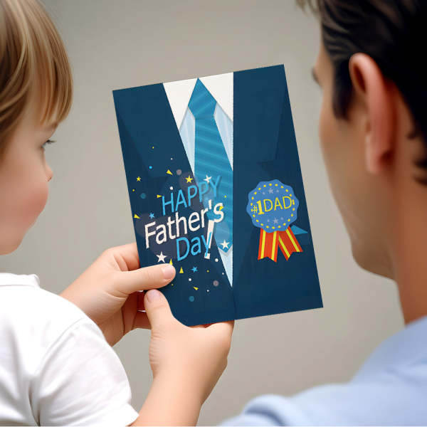 Father's Day Card Funny Father's Day Greeting Card for Dad - Myphotomugs
