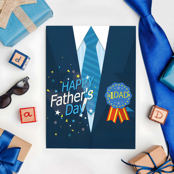 Father's Day Card Funny Father's Day Greeting Card for Dad - Myphotomugs