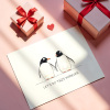 Penguin Love Card Valentine's Day Card Romantic Card for Lover