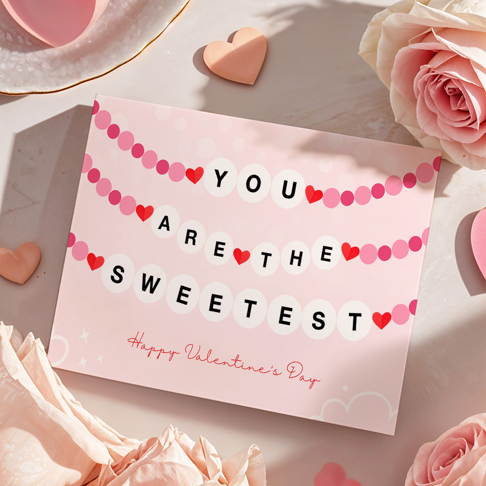 You Are The Sweetest Card Happy Valentine's Day Card Valentines Day Card