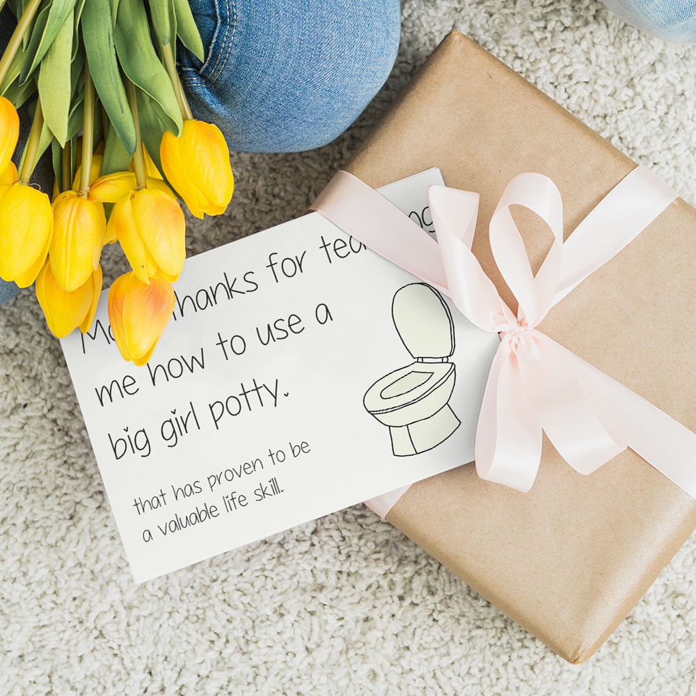 Funny Mother's Day Card Mothers Day Card Big Girl Potty Card