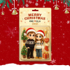 Personalized Christmas Action Figure Keychain, A Heartwarming Holiday Keepsake, Best Christmas Gift for Husband, Wife, Family, Mum, Dad - Photowatch