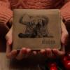 Custom Photo Engraved Short Wallet Father's Day Presents For New Dads From Wife - firstfathersdaygifts