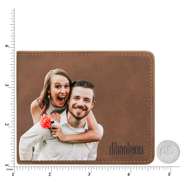 Men's Custom Photo Wallet Color Printing First Father's Day Gifts For Dad - firstfathersdaygifts