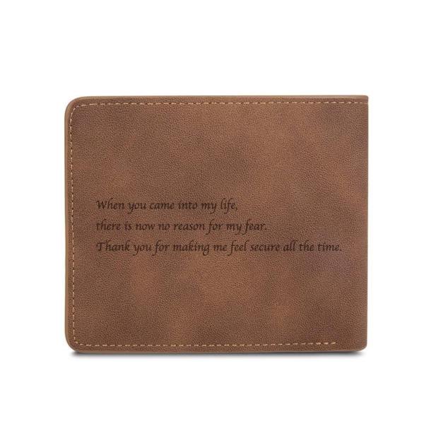 Men's Custom Photo Wallet Color Printing First Father's Day Gifts For Dad - firstfathersdaygifts