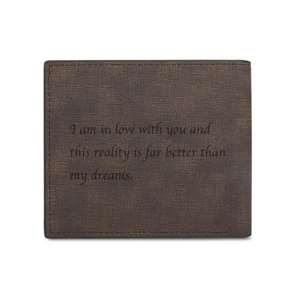 Men's Custom Photo Wallet Happy Moment With Dad First Father's Day Gifts For Dad - firstfathersdaygifts