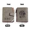 Personalized Photo Men's Foldable Leather Wallet with Text Father's Day Birthday Gift for Him - photowatch