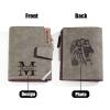 Personalized Photo Men's Foldable Leather Wallet with Text Father's Day Birthday Gift for Him - photowatch