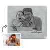 Men's Custom Photo Wallet I'm Glad To Accompany My Father Gifts For New Father's For Dad - firstfathersdaygifts