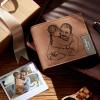 Men's Custom Photo Engraved Wallet Best Gift For First Time Dad For Him - firstfathersdaygifts
