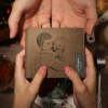 Men's Bifold Custom Photo Wallet Brown Presents For Dad