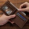 Men's Custom Photo Engraved Wallet Best Gift For First Time Dad For Him - firstfathersdaygifts