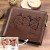 Custom Photo Wallet With Engraving For Men