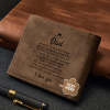 To My Dad Wallets Custom Photo Wallets For Men Men's Bifold Wallet