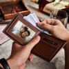 Custom Photo Engraved Wallet  Shadow Leather Simple Gifts - CustomPhotoWallet