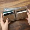 Men's Custom Photo Engraved Wallet Brown Leather Father's Day Gifts For First Time Dads For Him - firstfathersdaygifts