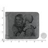Men's Custom Photo Engraved Wallet Grey Leather Father's Fay Gifts For New Dads - firstfathersdaygifts