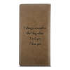 Women's Custom Engraved Photo Wallet Brown Leather