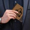 Men's Custom Photo Engraved Wallet RFID Blocking Wallet Brown Best Gifts For New Dads For Him - firstfathersdaygifts
