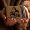 Men's Custom Photo Engraved Wallet RFID Blocking Wallet Brown Best Gifts For New Dads For Him - firstfathersdaygifts