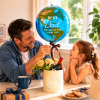 Best Dad In The Whole World Balloon Personalized Earth-Shaped Balloon Set Father's Day Gift for Dad or for Grandpa - Photowatch
